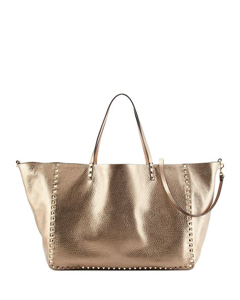 metallic box bag|large metallic tote bag.